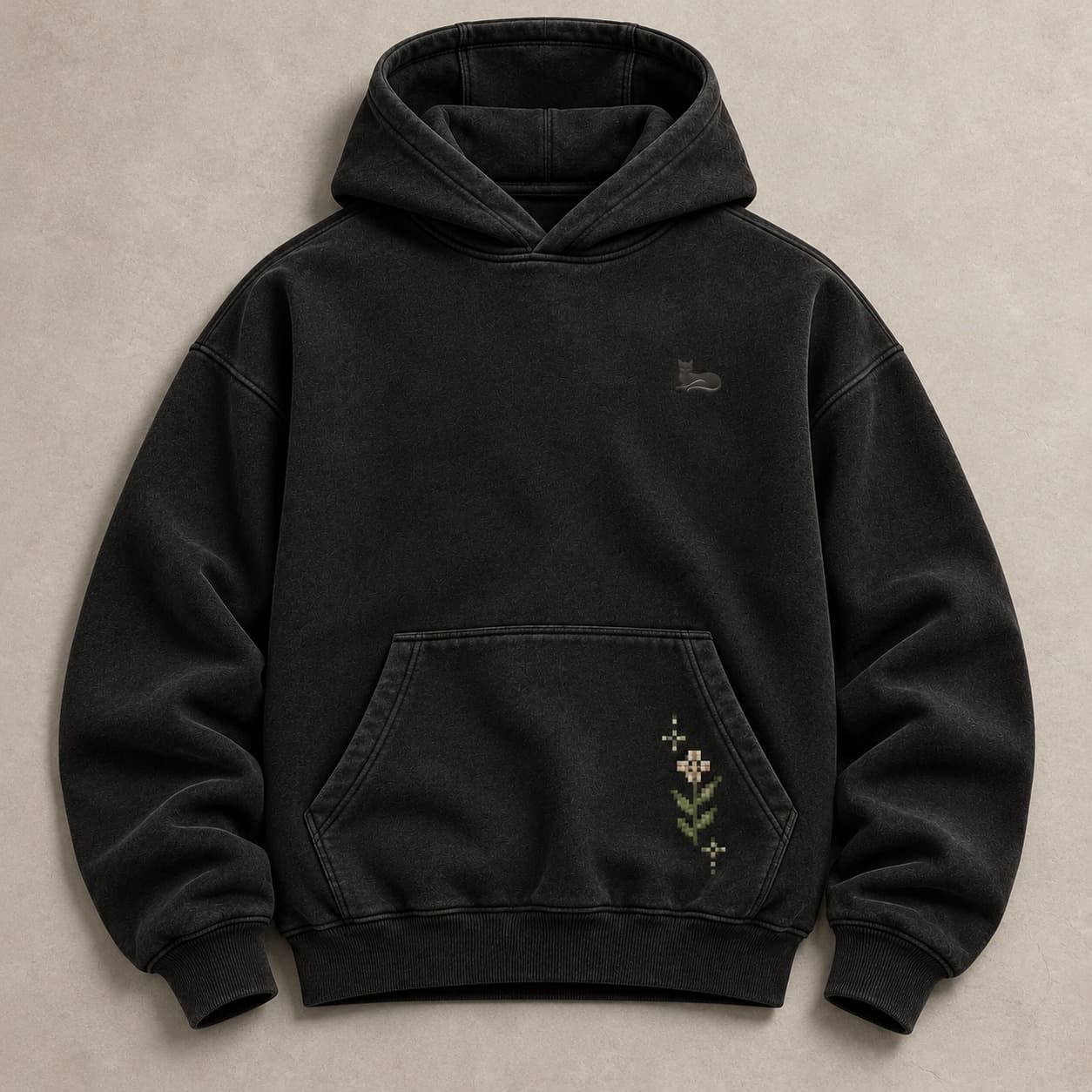 Midnight Bloom Hoodie