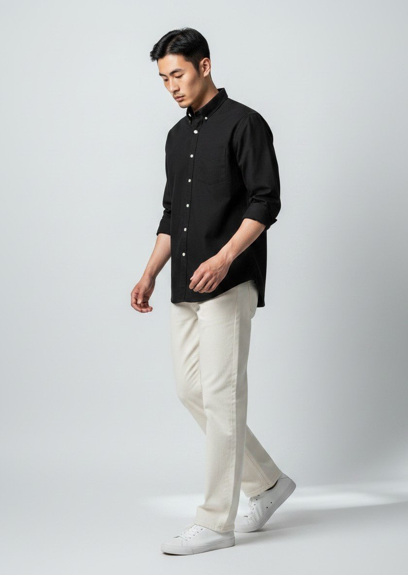 Florance Black Classic Fit Shirt