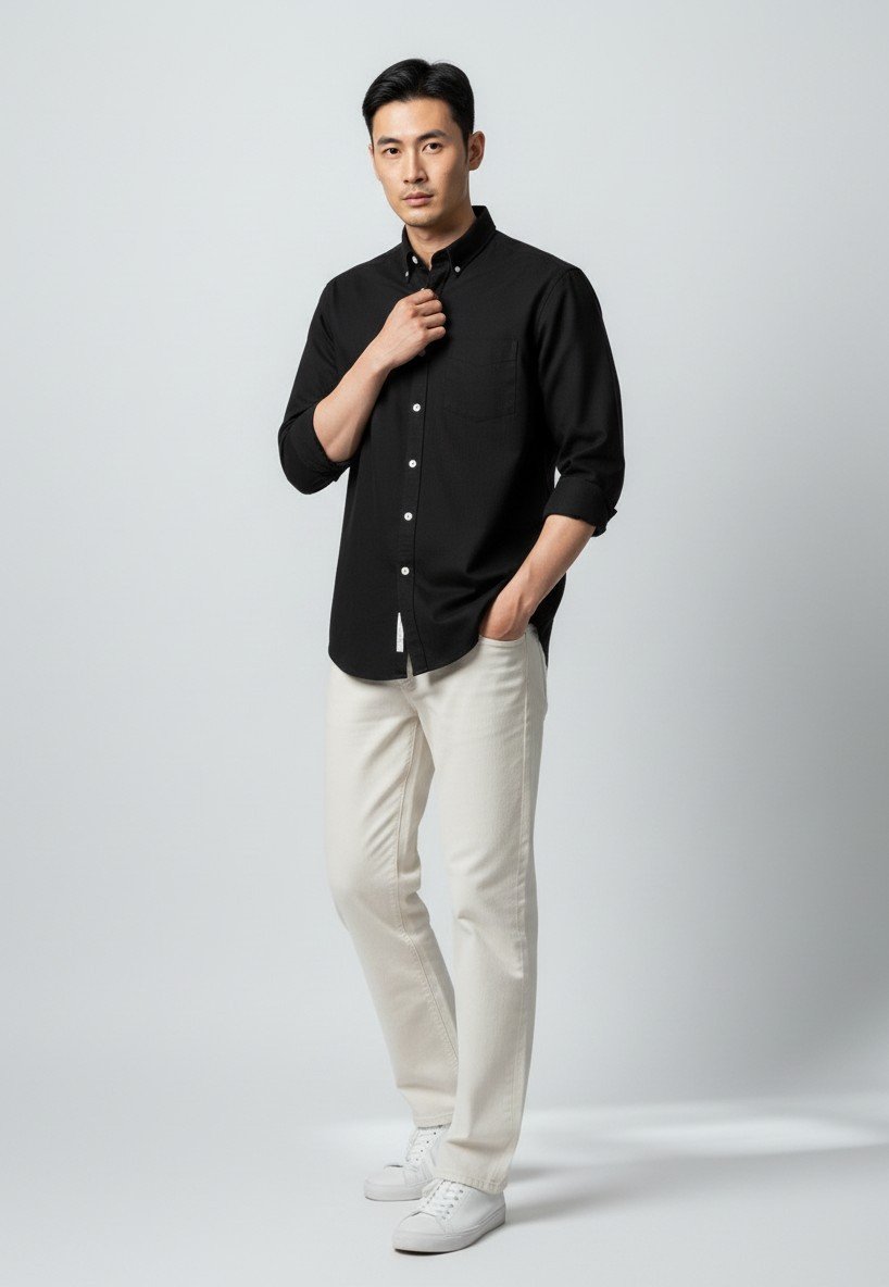 Florance Black Classic Fit Shirt
