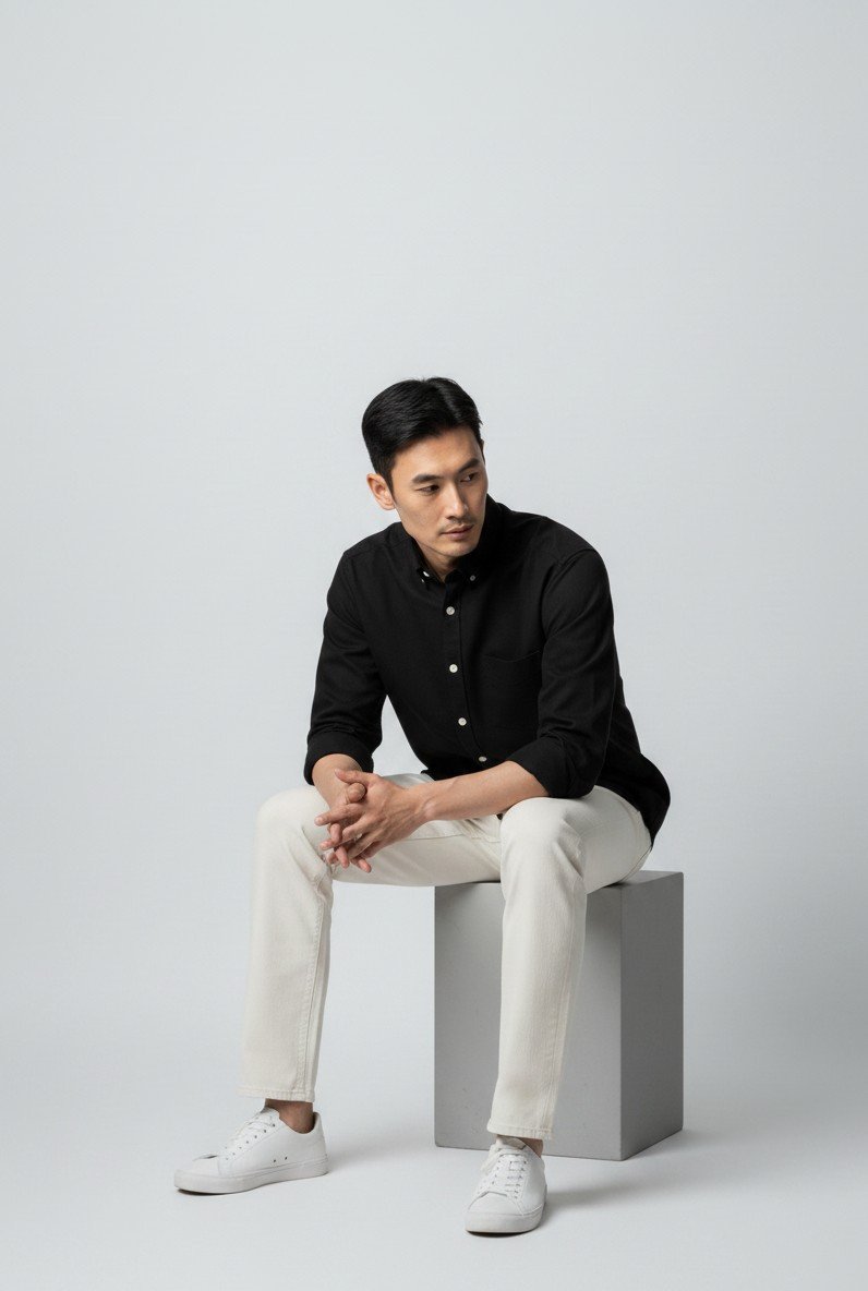 Florance Black Classic Fit Shirt