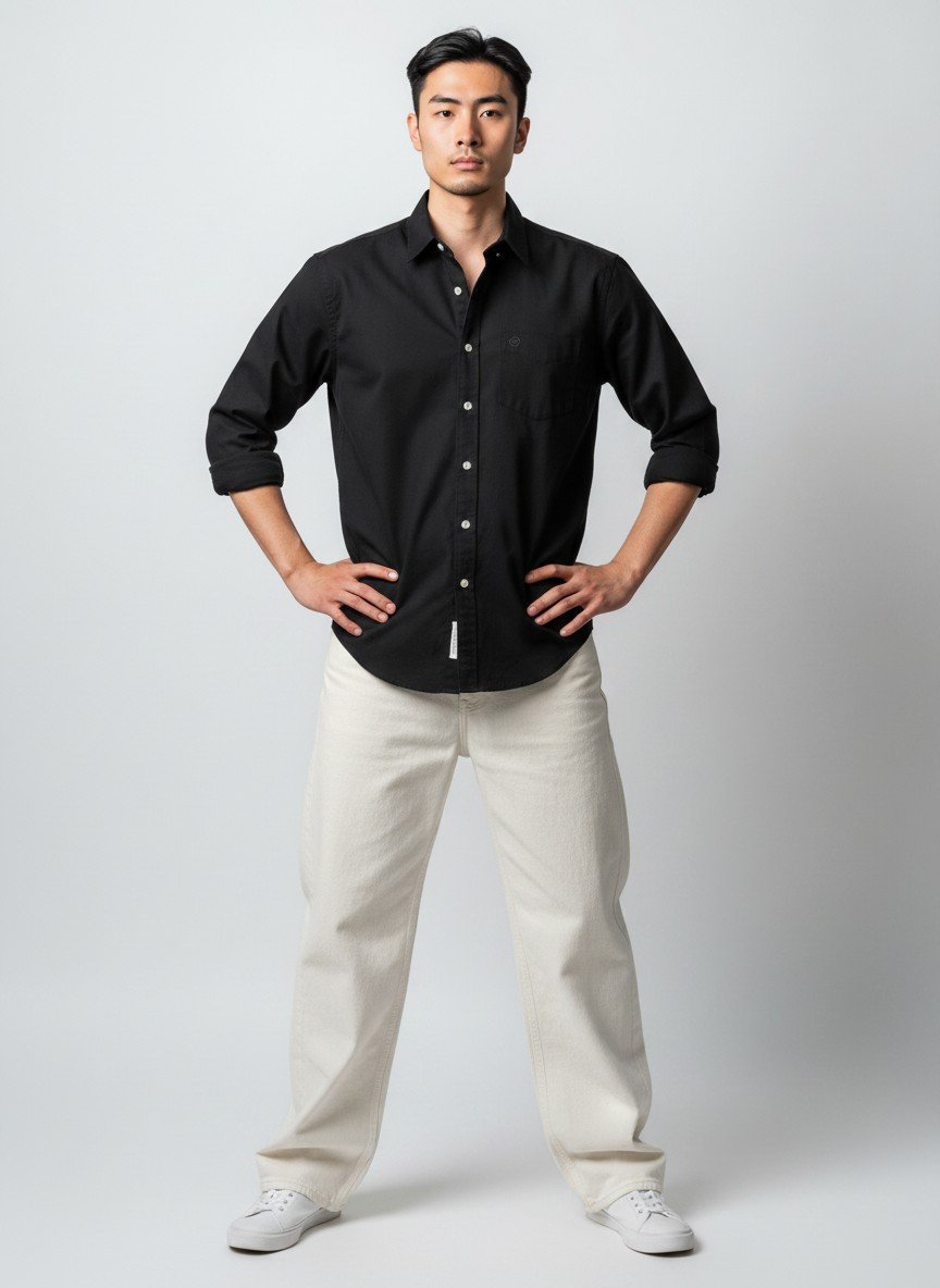 Florance Black Classic Fit Shirt